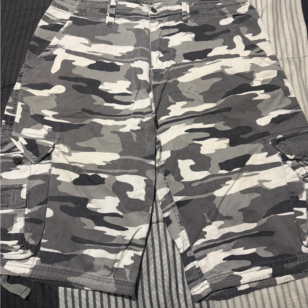Urban Camo Cargo Shorts for Men
